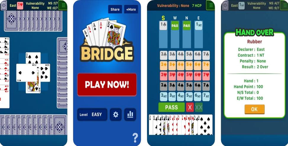 Bridge Card Game Classic - Rubber Bridge, Chicago Bridge, and More